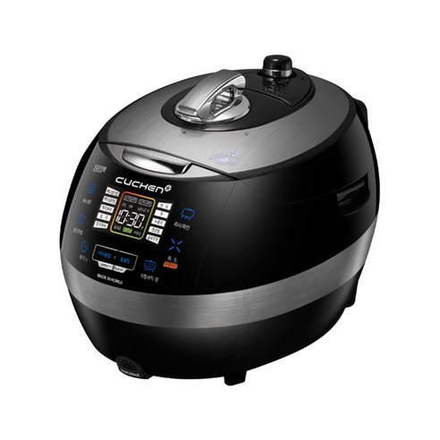 쿠첸 IR미작 전기 밥솥 6인용, CJR-LX0662RHW, Black / Shadow Silver