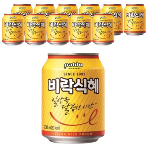 팔도 비락식혜, 238ml, 12개 
생수/음료