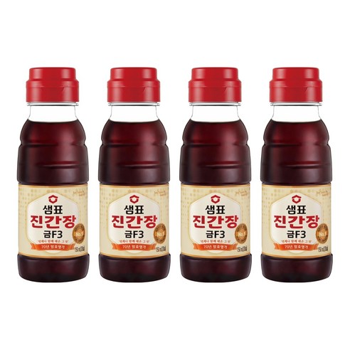 샘표 진간장 금에프3, 150ml, 4개