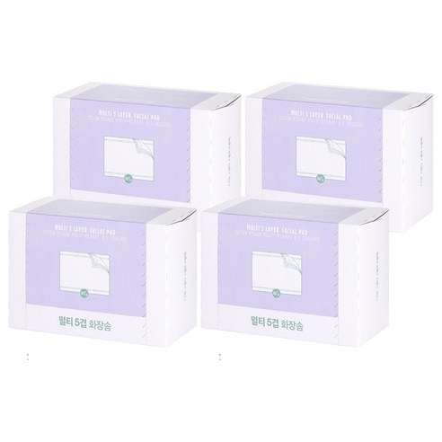 fmgt 데일리 멀티 5겹 화장솜, 80개입, 4개