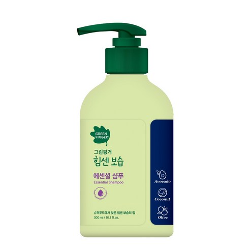 그린핑거 힘센보습 에센셜 샴푸, 1개, 300ml