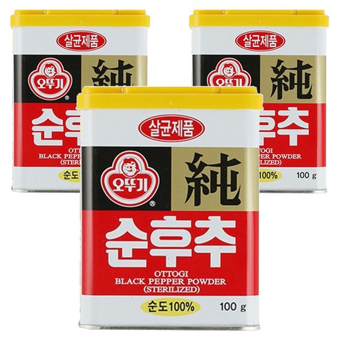 오뚜기 순후추, 100g, 3개