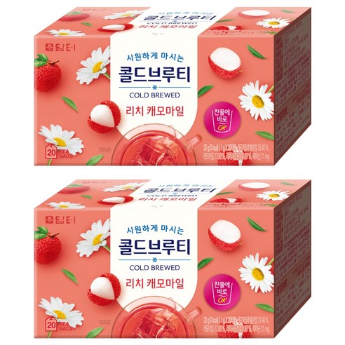 담터 콜드브루티 리치캐모마일, 1g, 20개입, 2개