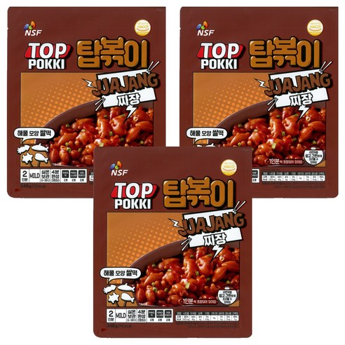 탑볶이 짜장맛, 346g, 3개