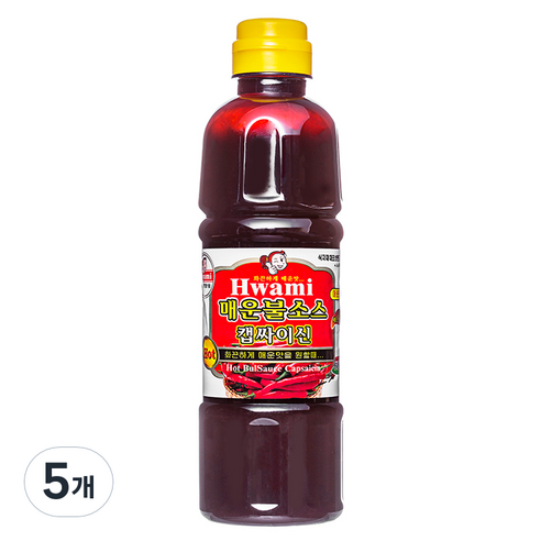 [화미] 매운 불소스 켑싸이신, 600g, 5개