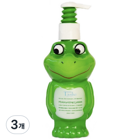 TASLIE 베이비 스킨케어 터틀 모이스쳐라이징 로션, 3개, 210ml