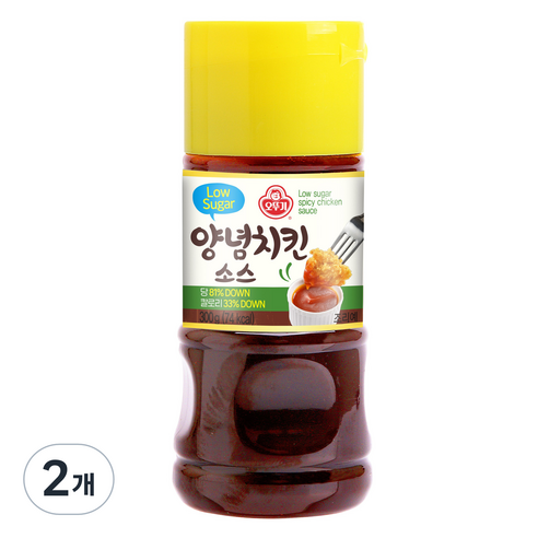 오뚜기 Low Sugar 양념치킨 소스, 300g, 2개