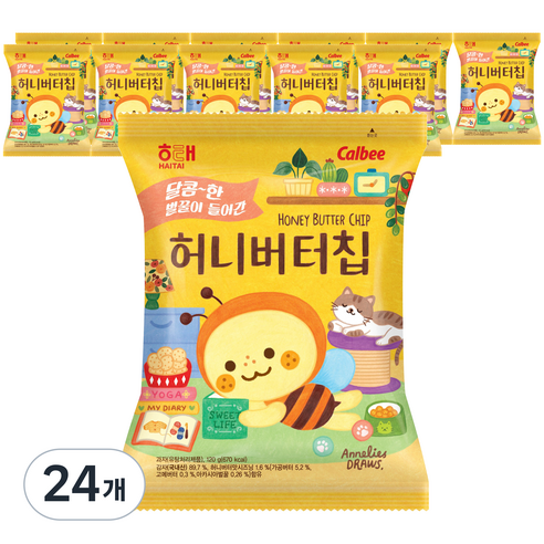 해태제과 허니버터칩, 120g, 24개