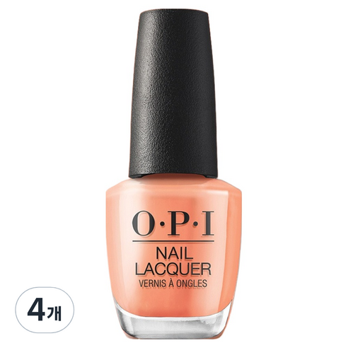 오피아이 네일락커 매니큐어, Apricot AF(S014), 4개, 15ml