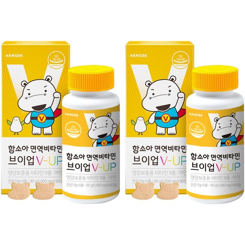 함소아 면역 비타민 브이업 1000mg, 90정, 2개