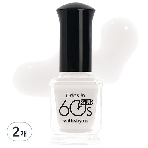 위드샨 60초 매니큐어, M117 우유시럽, 9ml, 3개