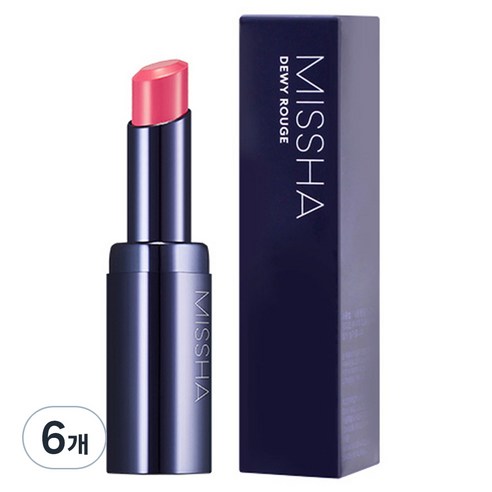 미샤 듀이 루즈 립스틱, 잉카로즈, 3.3g, 6개