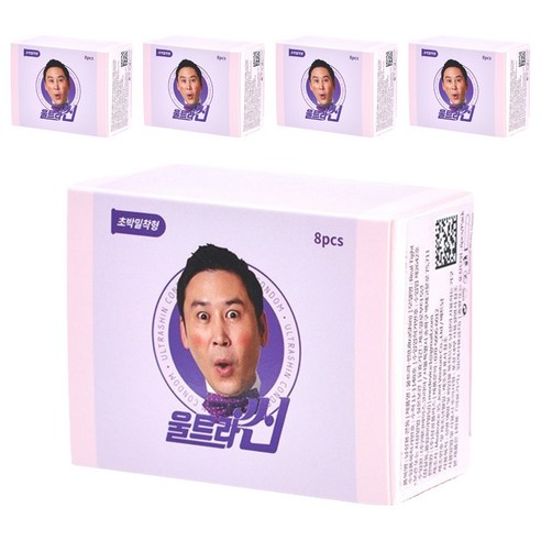 신동엽 울트라씬 컴팩트에디션 무꼭지밀착형 콘돔, 8개입, 5개