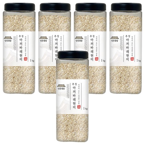 건강곡간 추청 아끼바레 현미, 1kg, 5개
