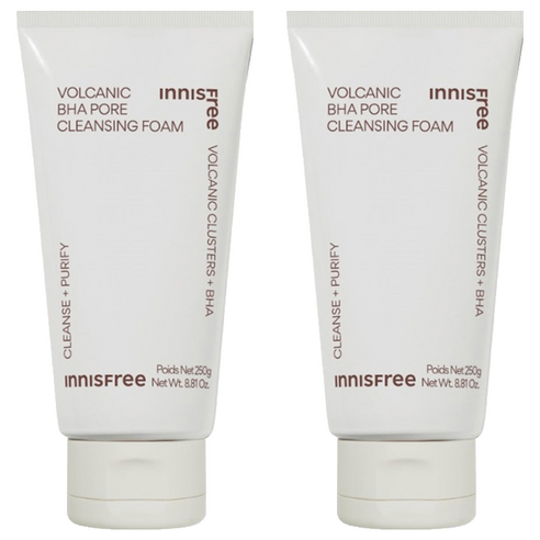 이니스프리 화산송이 BHA 모공 클렌징폼 대용량, 250g, 2개
