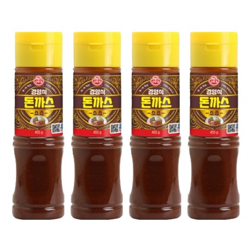 오뚜기 경양식 돈까스소스, 455g, 4개