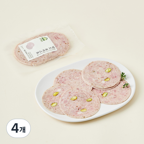 상하농원 약드 부어스트, 120g, 4개