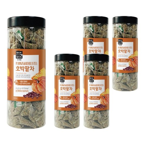 녹차원 호박팥차, 1.5g, 60개입, 5개