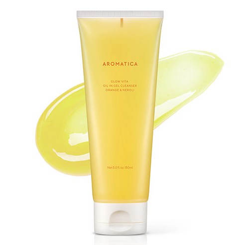 아로마티카 글로우 비타 오일 인 젤 클렌저 오렌지 앤 네롤리, 1개, 150ml