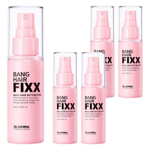 쏘내추럴 뱅 헤어 세팅 픽서, 5개, 50ml
