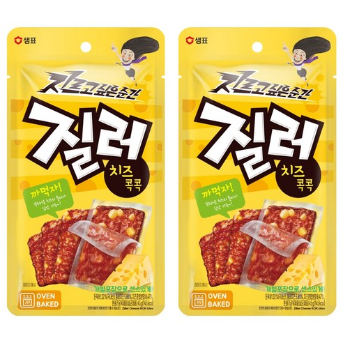 질러 까먹자 육포 포장천재 치즈콕콕, 45g, 2개