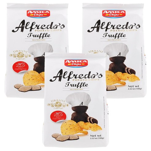 아미카칩스 알프레도 트러플 감자칩, 100g, 3개