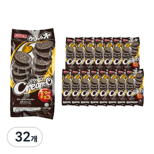 크림오 비터초코 샌드쿠키, 120g, 32개