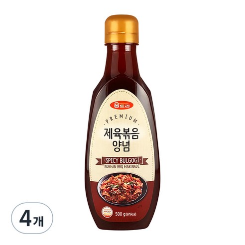 움트리 제육볶음양념, 500g, 4개