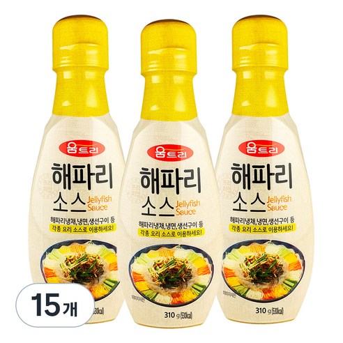 움트리 해파리 양념 소스, 310g, 15개