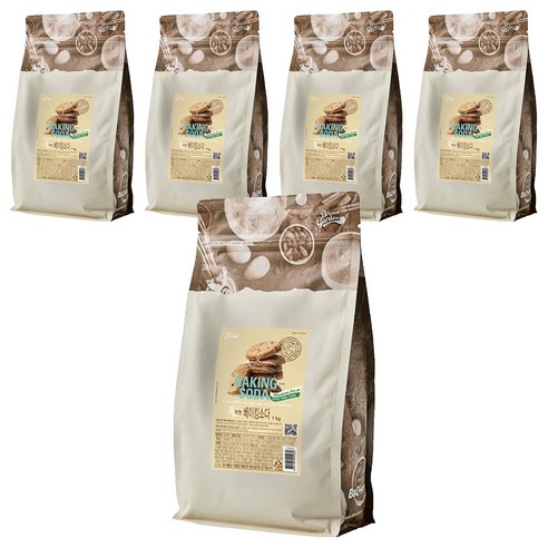 브레드가든 베이킹 소다, 1kg, 5개