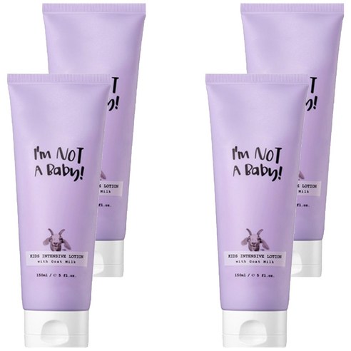 아임낫어베이비 아동용 고트밀크 인텐시브 로션, 150ml, 4개