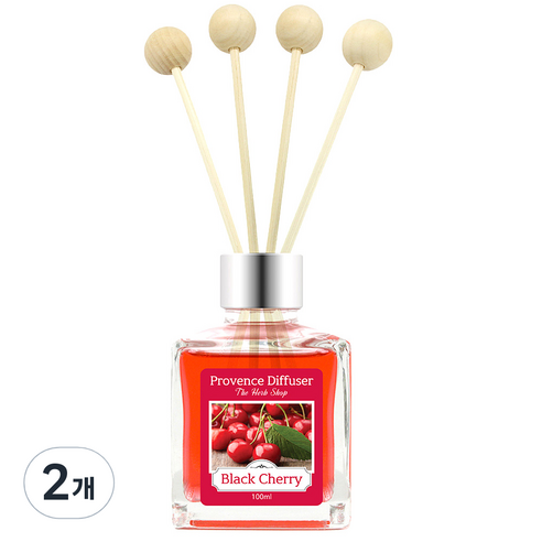 프로방스 퍼퓸 디퓨져 100ml, 블랙체리, 2개