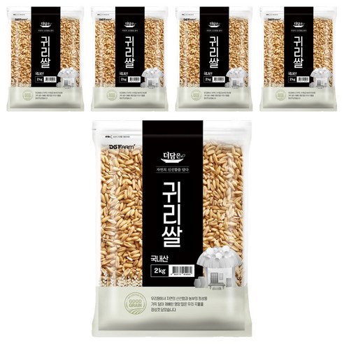 더담은 국내산 귀리쌀, 5개, 2kg