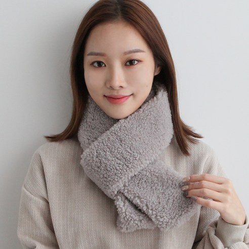 바비수 남녀공용 뽀글뽀글 머플러
