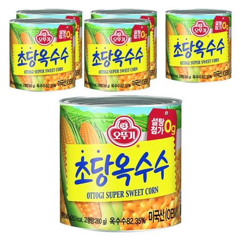 오뚜기 수퍼 스위트콘 초당옥수수, 340g, 6개