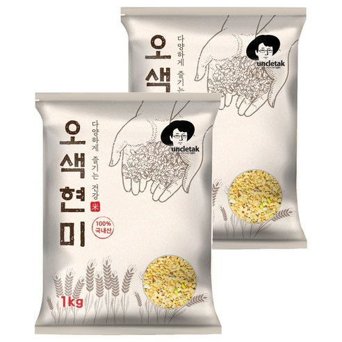 엉클탁 오색현미, 1kg, 2개