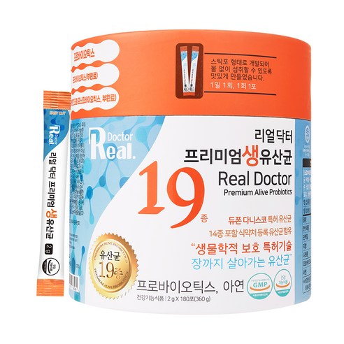 프로바이오틱스유산균 리얼닥터 프리미엄 생유산균, 360g, 1통 Best Top3