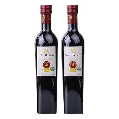 솔레르 로메로 유기농 발삼식초, 250ml, 2개