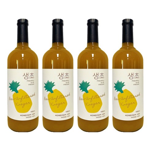 생생초 생초 파인애플, 1L, 4개