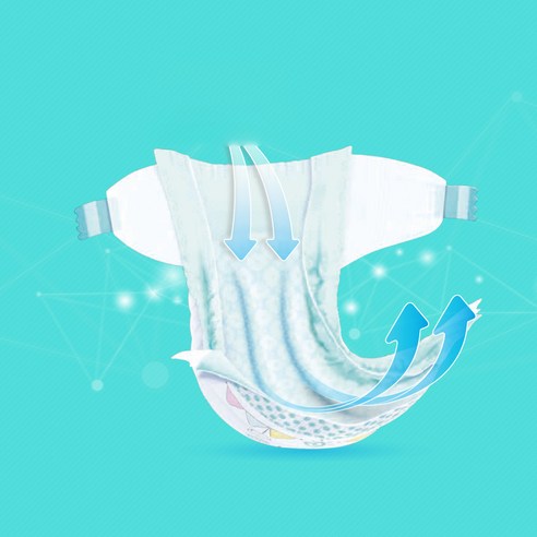 아기의 편안함과 건강을 위한 슈퍼 흡수성 팸퍼스 베이비드라이 기저귀