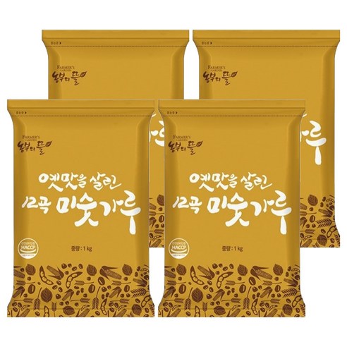 농부의뜰 12곡 미숫가루, 1kg, 4개