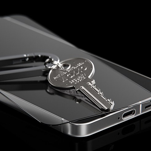 빅쏘 2.5CX 9H 고경도 갤럭시 지문인식 강화유리 휴대폰 액정보호필름 2매 + 부착가이드, 1세트