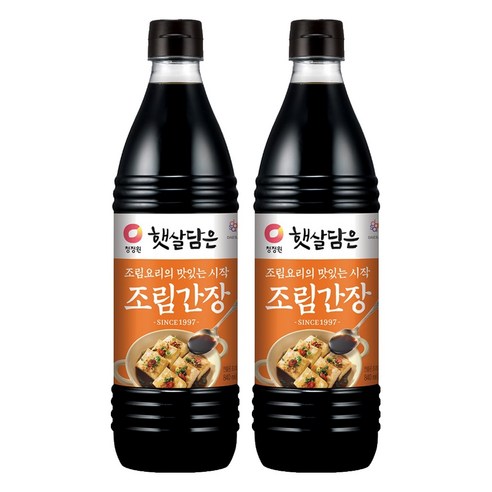 청정원 햇살담은 조림간장, 840ml, 2개