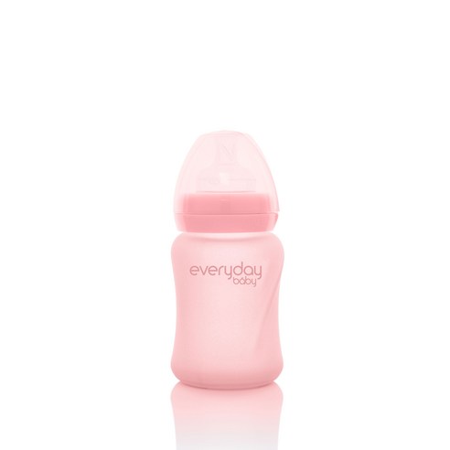 에브리데이베이비 유리젖병 150ml, S(0~3개월), 로즈핑크