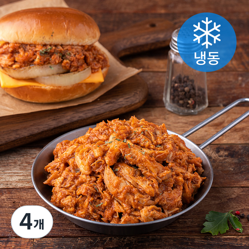 복선당 바비큐 맛 풀드포크 (냉동), 320g, 4개
