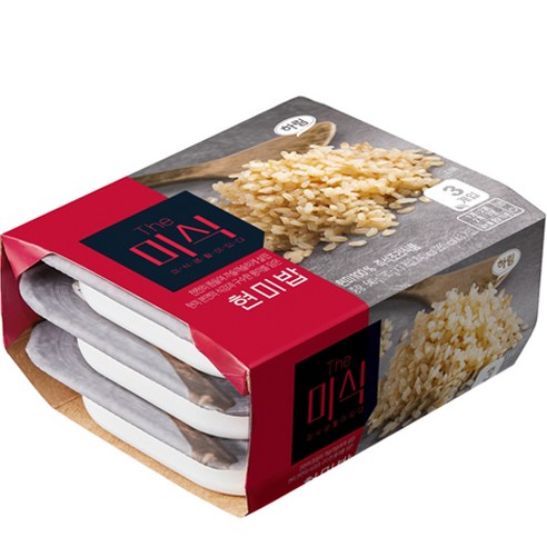 미식 현미밥 3개 세트 (180g x 3) 100%현미밥 미식 현미밥 3개 세트 (180g x 3) 100%현미밥