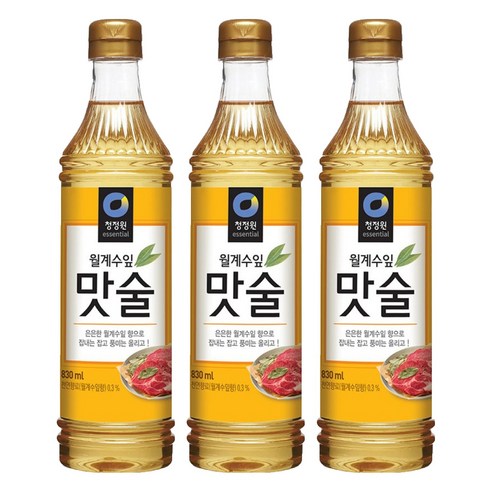청정원 월계수잎 맛술, 830ml, 3개