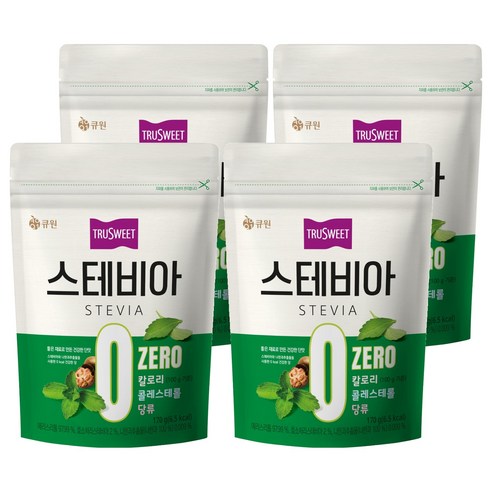 큐원 트루스위트 스테비아, 170g, 4개