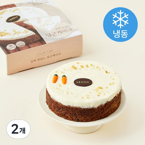 베즐리 진짜 맛있는 당근 케이크 (냉동), 470g, 2개