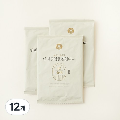 만전김 만전 곱창 돌김 입니다 조미, 20g, 12개